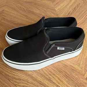 Black Platform Vans